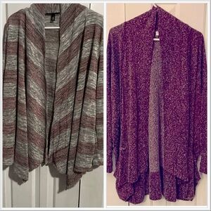 Bundle of 2 open cardigan sweaters, good condition need to move WINTER INVENTORY